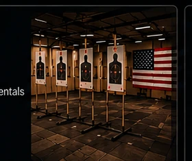 Indoor firearms range